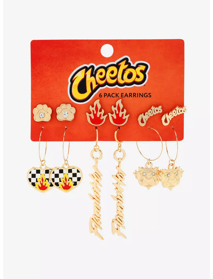 Cheetos Flamin' Hot Earring Set