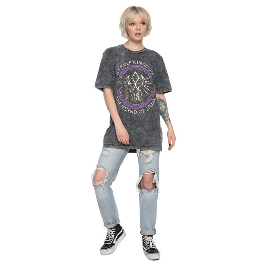 Women Junior's The Legend Of Zelda: Ocarina Of Time Hyrule Kingdom Tour Graphic Tee T-Shirt