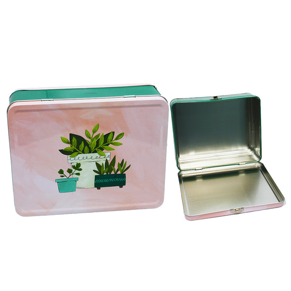 1canoe2 Freckled Hen Collection Pink Plant Supplies Tin Box
