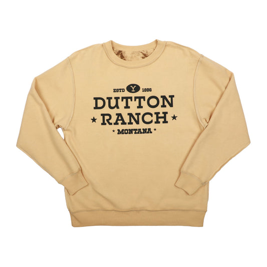 Unisex Yellowstone Bucking Horse Logo Crew Neck Reversible Sweatshirt