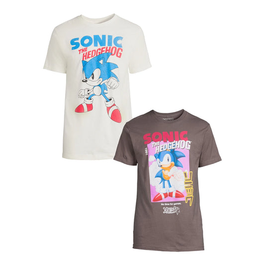 Men's Sonic the Hedgehog Graphic T-Shirt 2-Pack