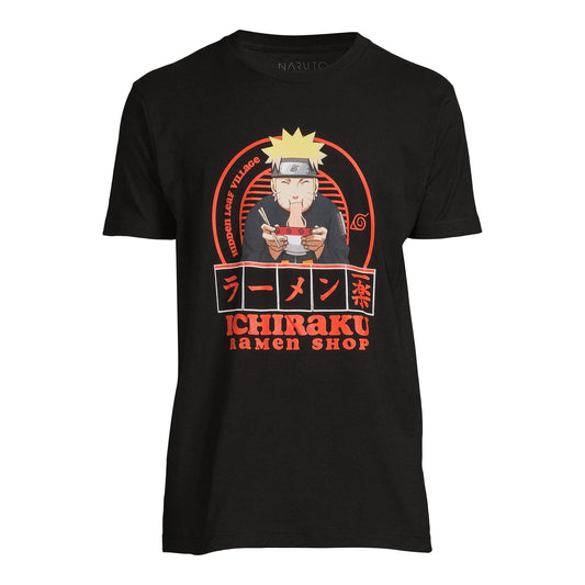 Men's Naruto Ichiraku Ramen Shop Graphic Tee T-Shirt