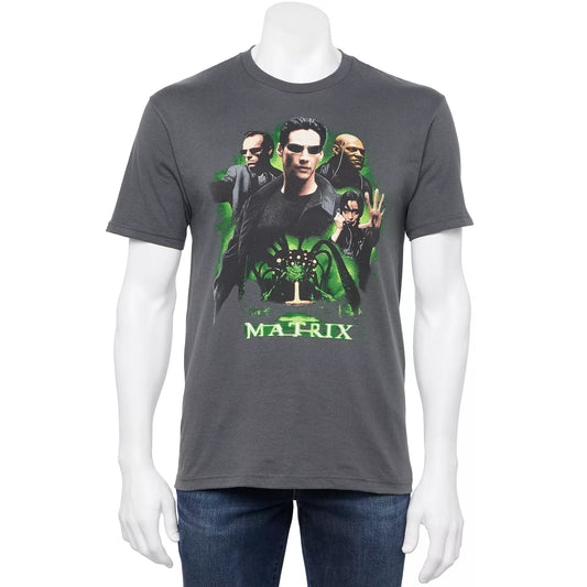 Men's Matrix Movie Poster Graphic Tee T-Shirt