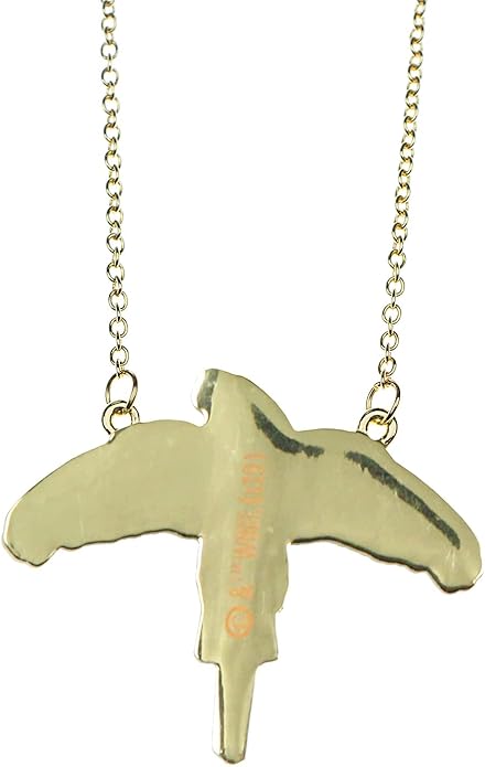 Harry Potter Flying Companion Fire Phoenix Fawkes Necklace