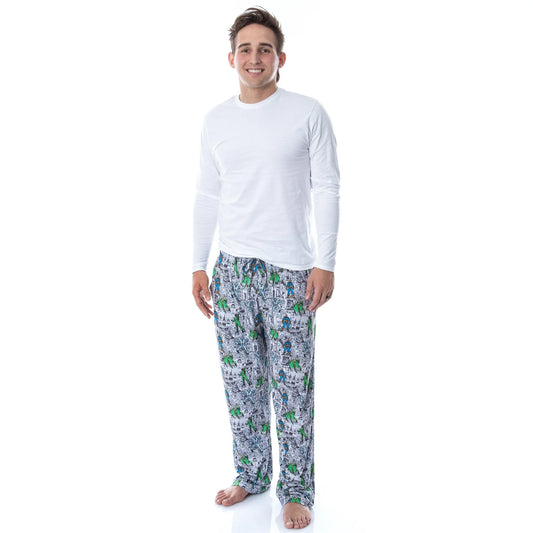 Men's Marvel Comic The Avengers Villain Vintage Comic Sleep Pajama Pants