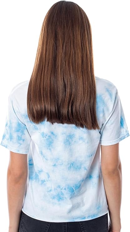 To All The Boys I've Loved Before Womens' Greetings from New York City Juniors Tie Dye Crop T-Shirt