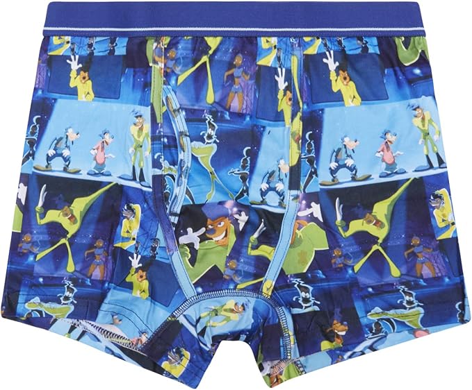 Men's Disney Powerline Eye to Eye Tour Goofy Movie 2 Pack Boxer Briefs - Blue