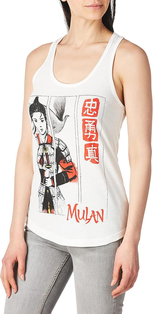 Women Junior's Mulan Racer Tank Top