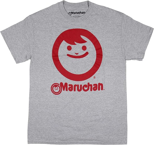Maruchan Men's Ramen Noodle Happy Face Logo Design Graphic Print Adult T-Shirt