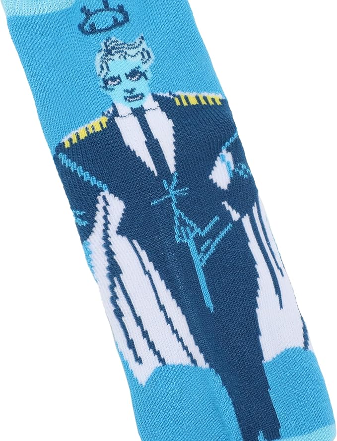 Lore Olympus Hades & Persephone Women’s 3-Pair Ruffle Casual Crew Socks, Multicolor, One Size