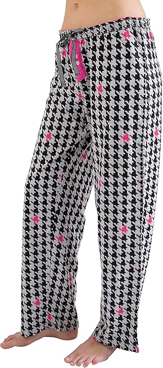 Women's Printed Cotton Knit Sleep and Lounge Pants, Multi - Houndstooth - Rex Distributor, Inc. Wholesale Licensed Products and T-shirts, Sporting goods,