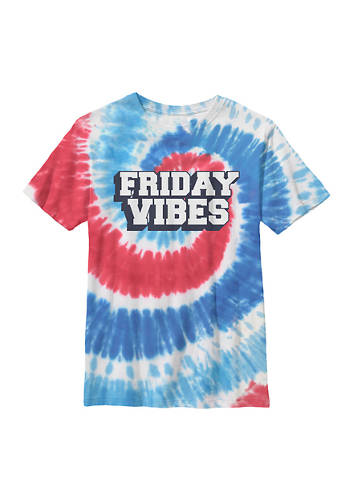Boys 8-20 Friday Vibes Tie Dye Graphic T-Shirt
