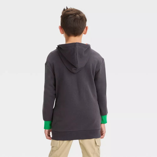 Boys' Teenage Mutant Ninja Turtles Michelangelo Zip-Up Hoodie Sweatshirt