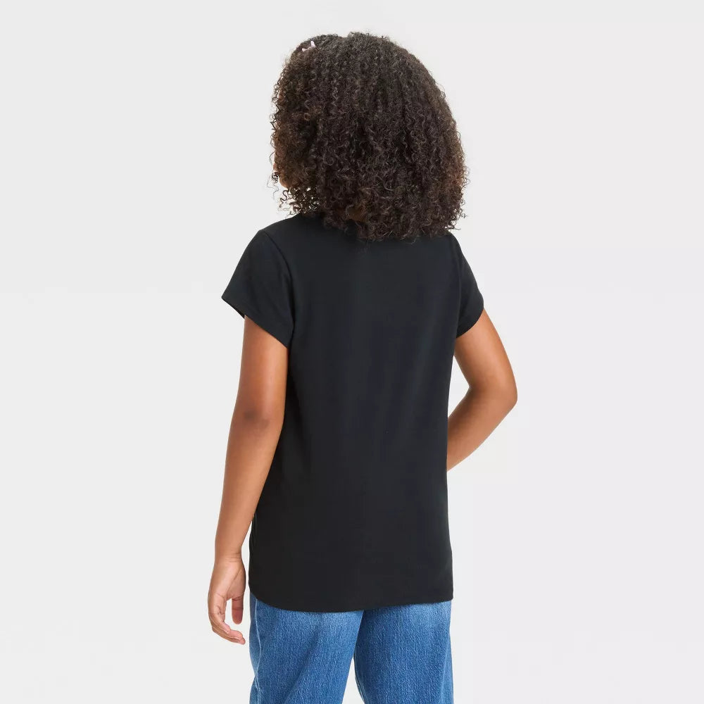 Girl's Astrid Beetlejuice 2 short sleeve graphic T-shirt by Rex Distributor, Inc., featuring colorful Beetlejuice character print.
