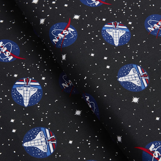 Nasa Space Shuttle 100% Cotton Quilting Fabric, 44" X 8 Yards, By The Bolt