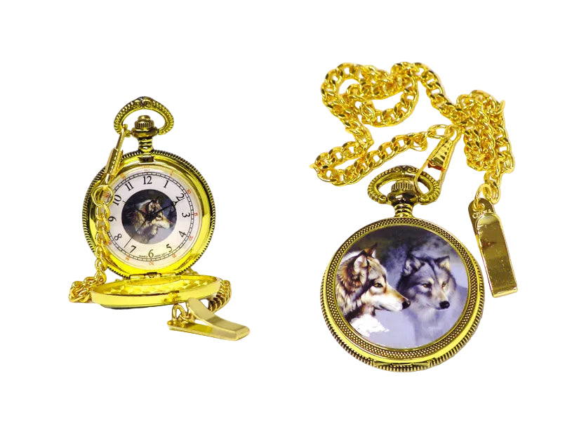 P 256 Wolf Pocket Watch with Gift Box