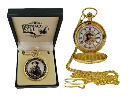 P 273 Buffalo Bill Pocket Watch with Gift Box