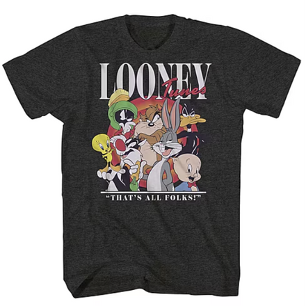 Men's Looney Tunes That's All Folks Graphic Tee T-Shirt
