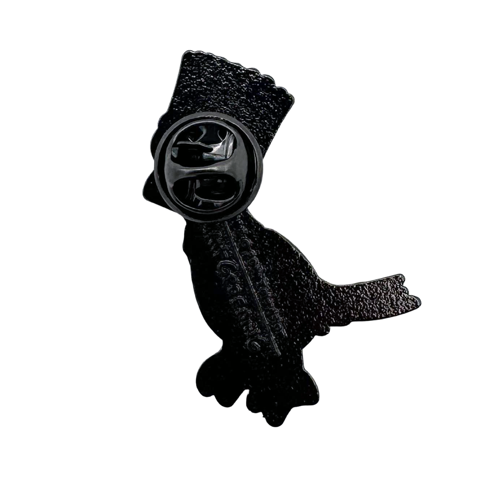 Bart Raven enamel pin from The Simpsons, Bioworld accessories featuring a colorful cartoon character pin.