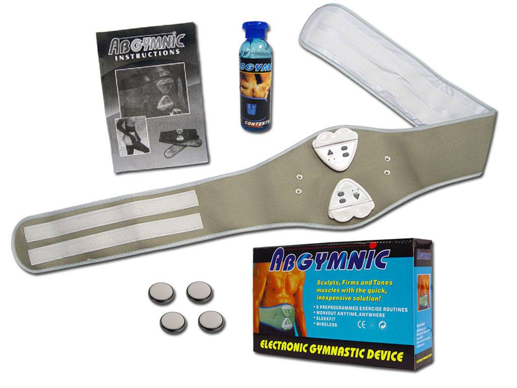 Rex Distributor AbGymnic Belt for boxing and fitness, adjustable elastic belt with foam padding for abdominal workout.