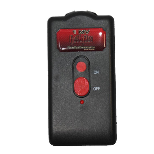 DF-10940 1MKV Slim Black Rechargeable Stun Gun with Sheath