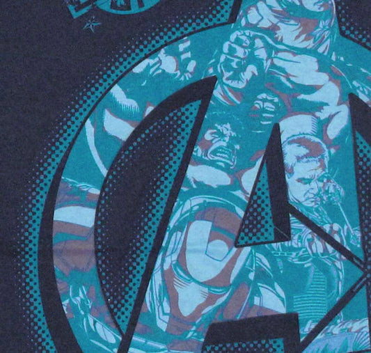 Men's Marvel Comics Avengers Logo Collage Graphic Tee T-Shirt