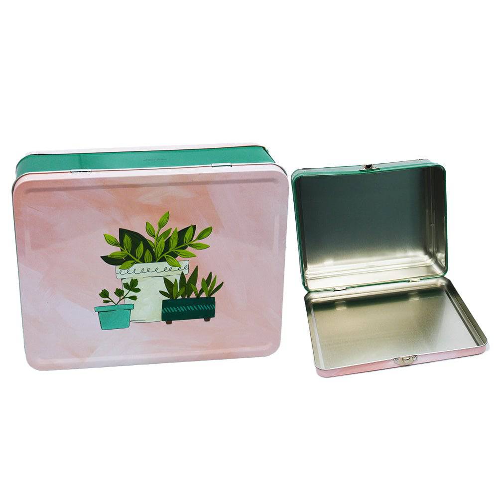 1canoe2 Freckled Hen Collection Pink Plant Supplies Tin Box - Rex Distributor, Inc. Wholesale Licensed Products and T-shirts, Sporting goods,