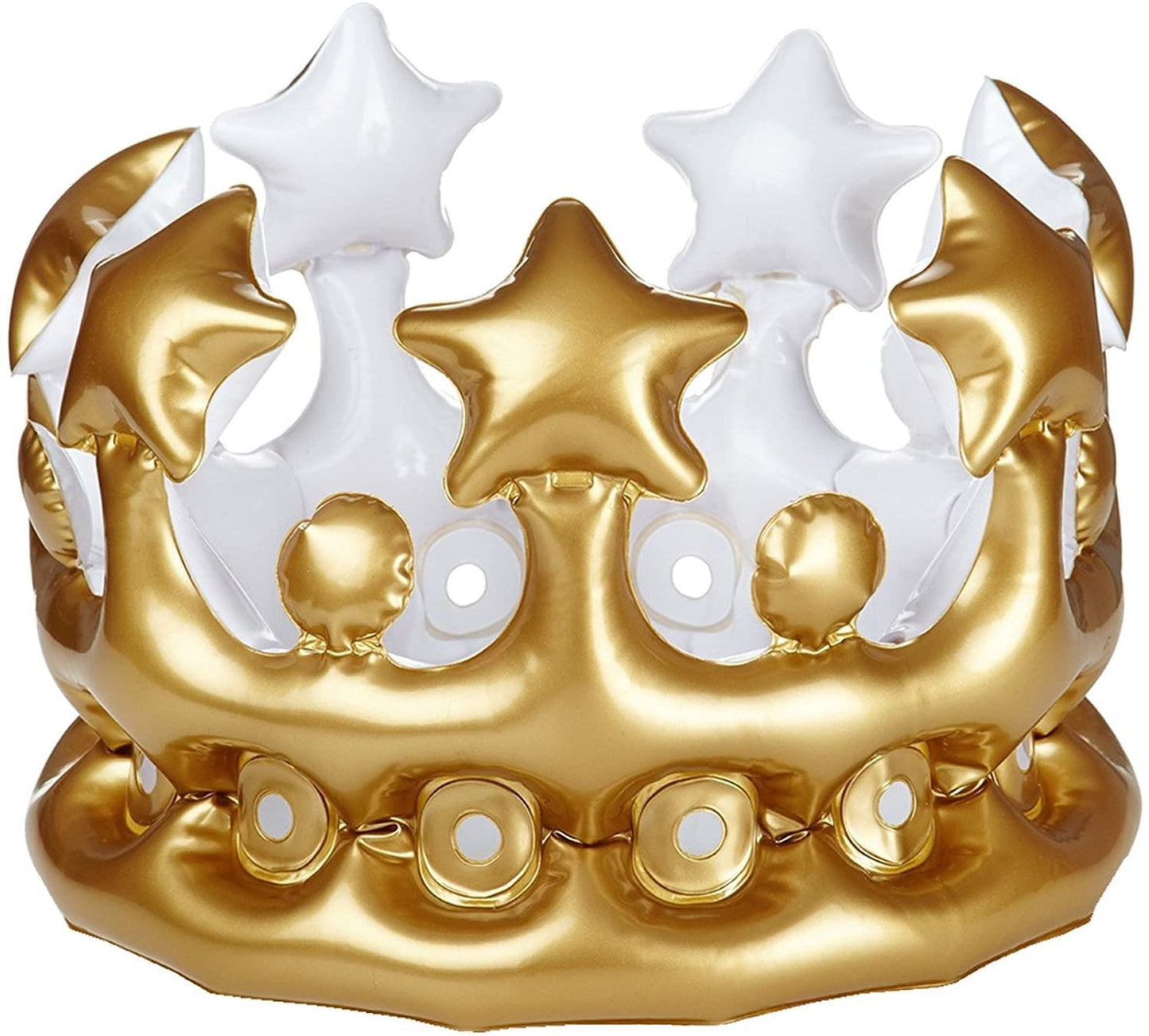 Metallic Gold Inflatable Crown - Loot Crate Exclusive - Rex Distributor, Inc. Wholesale Licensed Products and T-shirts, Sporting goods,