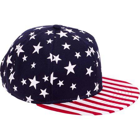 Toddler boys USA flag hat by Bioworld featuring a patriotic red, white, and blue design with stars and stripes.