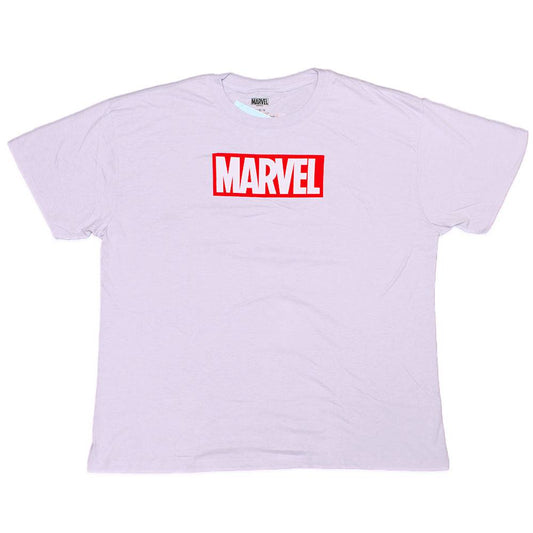 Men's lavender Black Panther graphic T-shirt by Rex Distributor, Inc. featuring a bold back print and Marvel-themed design.