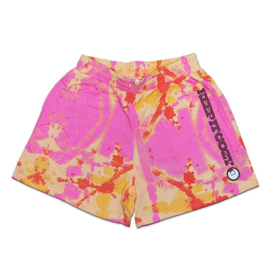 Adults Maruchan Keep It Cozy Tangerine Tie Dye Orange Shorts - Rex Distributor, Inc. Wholesale Licensed Products and T-shirts, Sporting goods,
