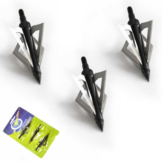MK 150-E4 THREE 4-BLADED BROAD HEAD ARROW TIPS - Rex Distributor, Inc. Wholesale Licensed Products and T-shirts, Sporting goods,