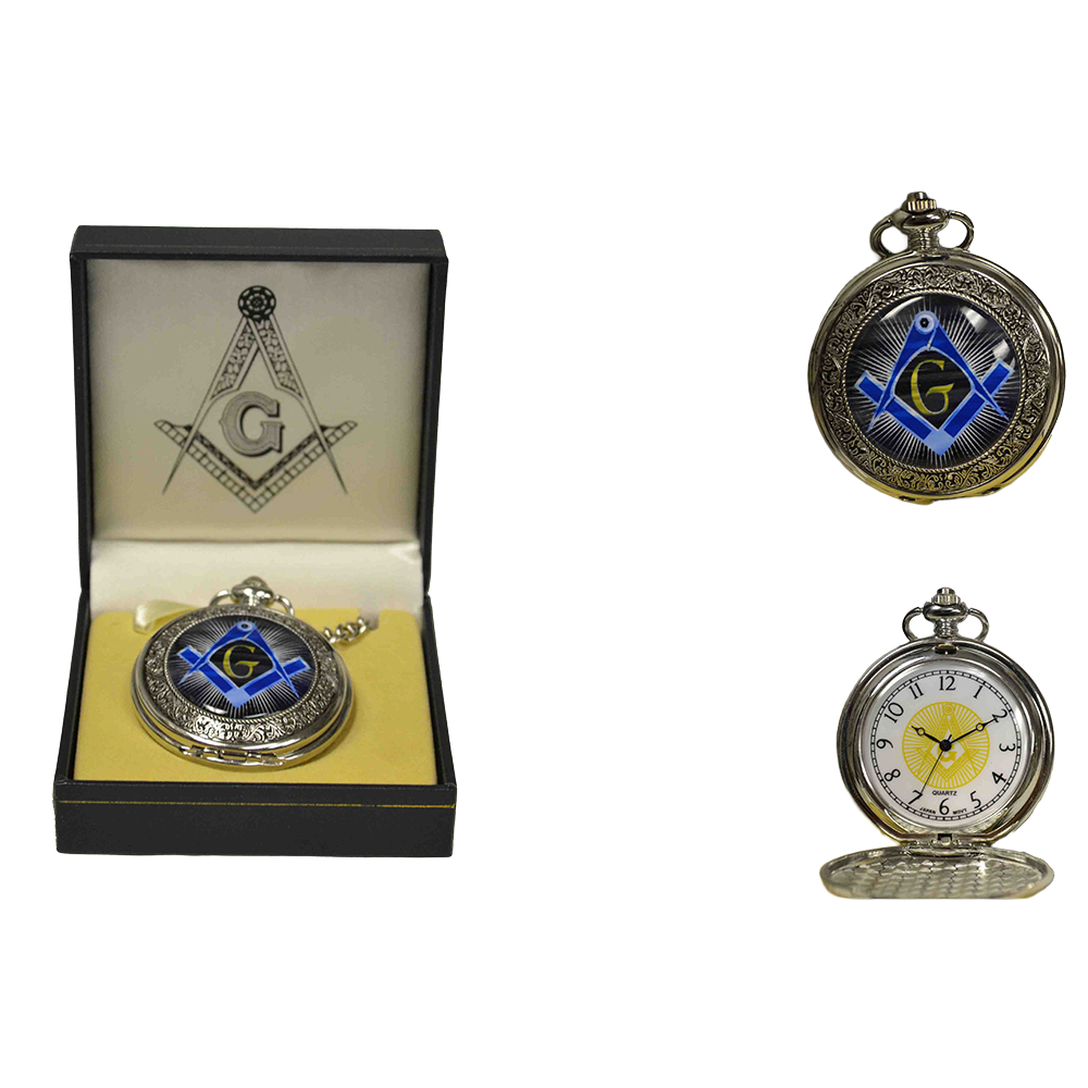P 293 Masonic Pocket Watch with Gift Box