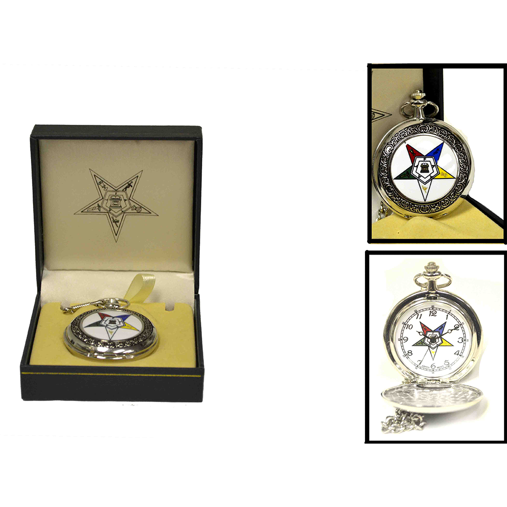 P 294 Eastern Star Pocket Watch with Gift Box