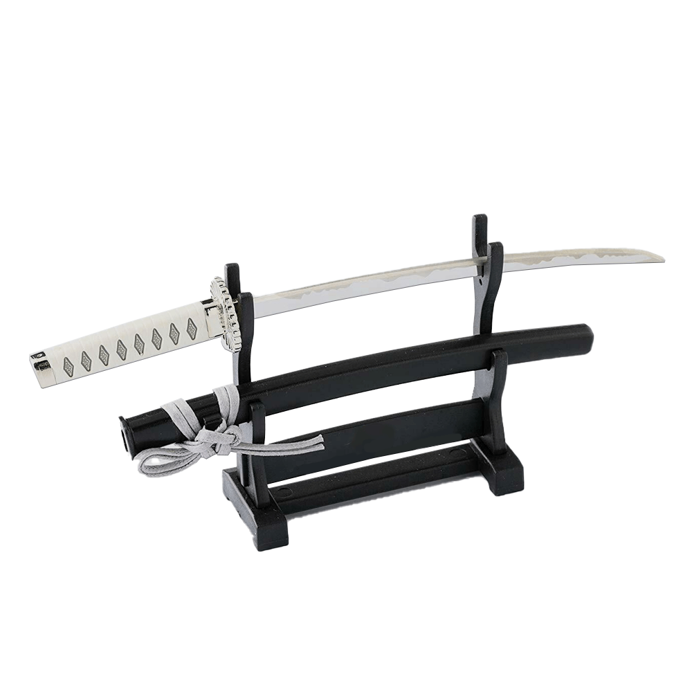 Rex Distributor mini letter opener stand display set with small knives and blades for presentation or collection.