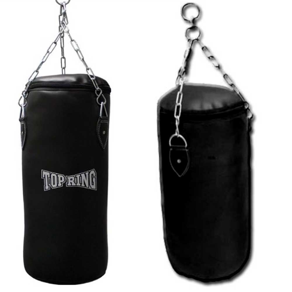 REX 440L Black Top Ring Punching Bag with Chain 18 X 38 - Rex Distributor, Inc. Wholesale Licensed Products and T-shirts, Sporting goods,