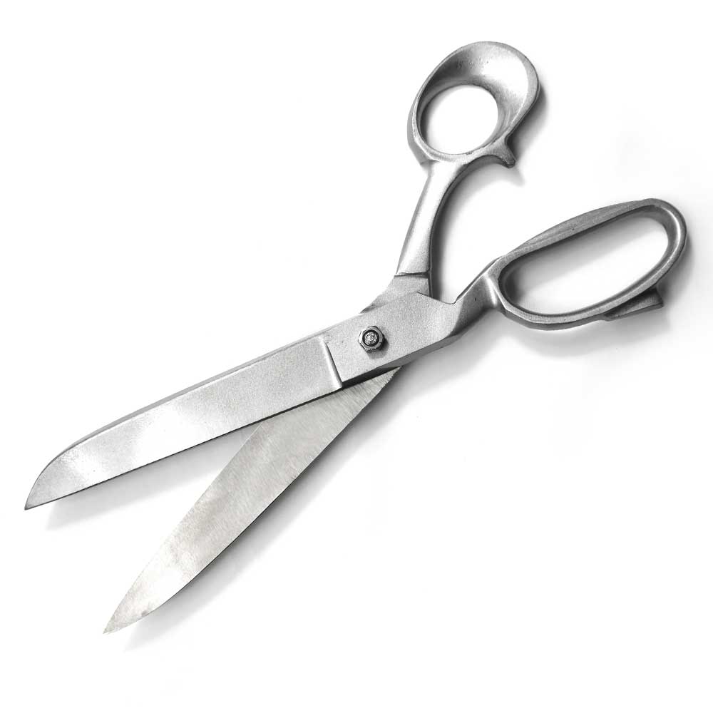 Rex Distributor 12-inch heavy-duty tailor scissors made of stainless steel, ideal for fabric cutting and tailoring tasks.