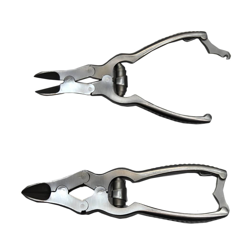 RI 545 Rex Distributor Inc. 8-inch heavy-duty animal nail clipper with durable blades for grooming pets.