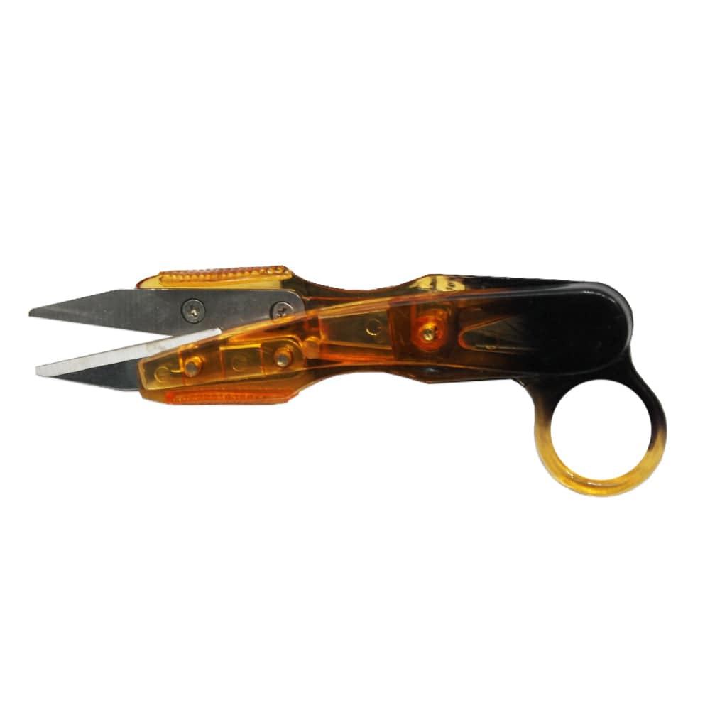 Rex Distributor RI 556-P 4.5-inch plastic thread scissors with durable plastic handles, ideal for sewing and crafts.