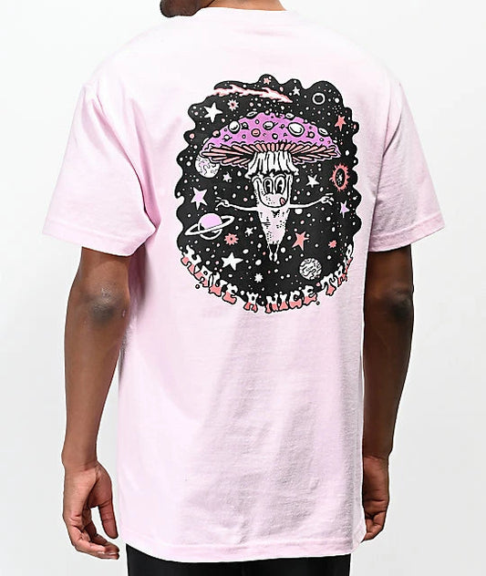 Men's A-Lab Nice Trip Pink Graphic Tee T-Shirt