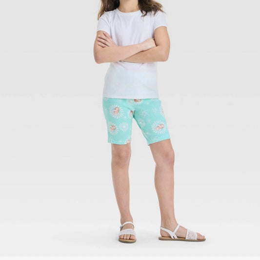 Girls' Moana Bike Shorts - Green