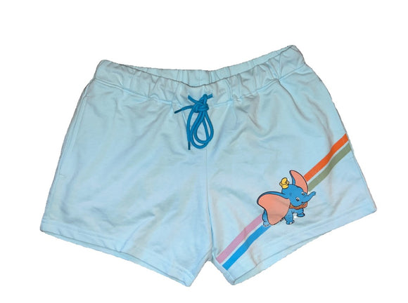 Blue Disney Dumbo Stripes Lounge Shorts for Women