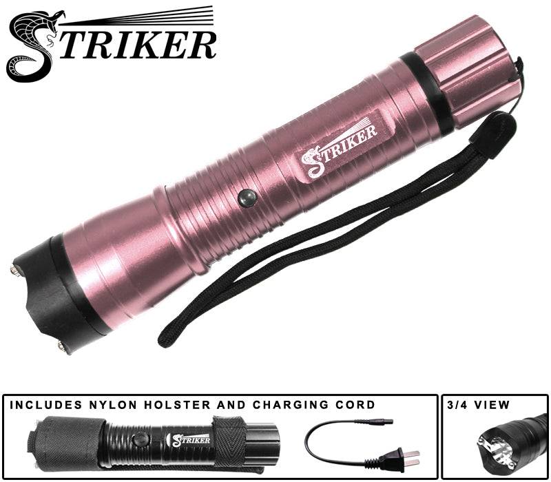 Rex Distributor Inc. ST 1101-PN 4 MKV LED Flash Light Stun Gun for self-defense, black handheld device with LED flashlight