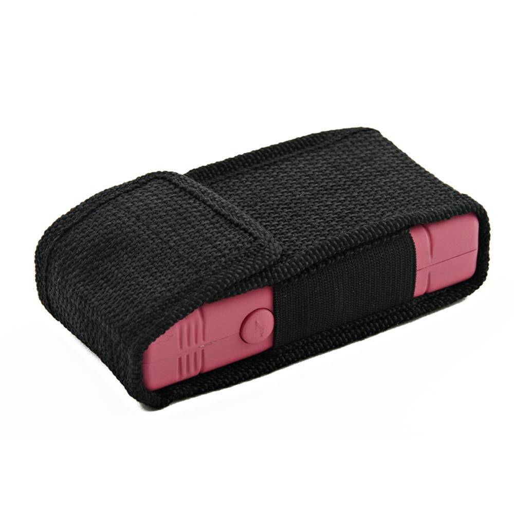 Pink Rex Distributor ST 7500-PN 18M rechargeable stun gun with built-in LED light, designed for personal self-defense.