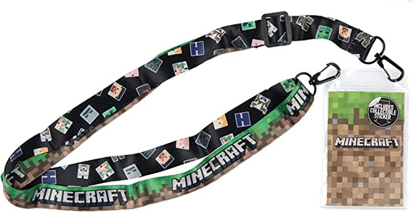 Minecraft Lanyard, Printed with ID Badge