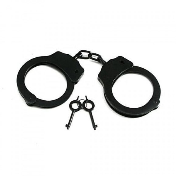 HC 4508-BK Black Double Lock Chain Handcuffs