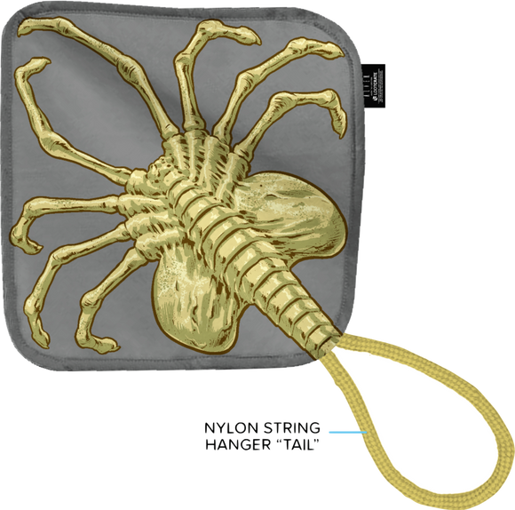 Loot Crate Alien Facehugger Face Towel with String Hanger 