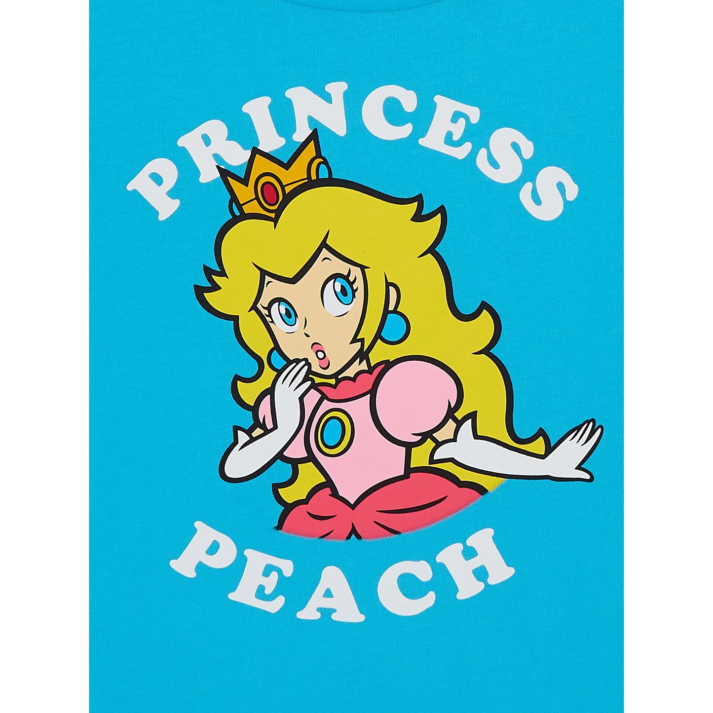Girls Super Mario Princess Peach Short Sleeve Graphic T-Shirt Tee