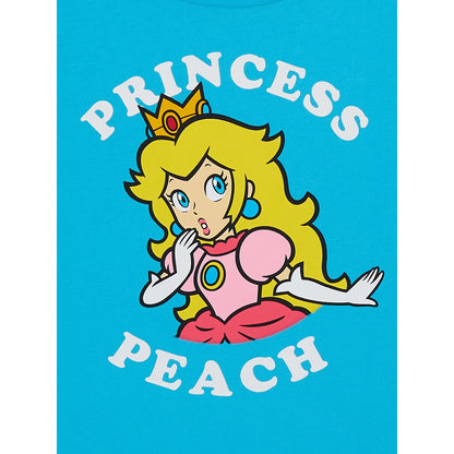 Girls Super Mario Princess Peach Short Sleeve Graphic T-Shirt Tee