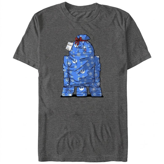 Men's  Star Wars Gift Wrapped R2-D2 Graphic Tee T-Shirt